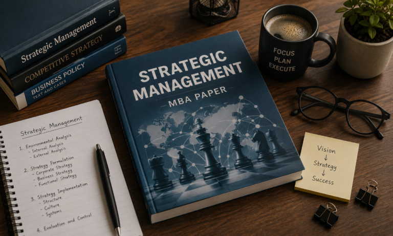 Strategic Management MBA Paper with Solution