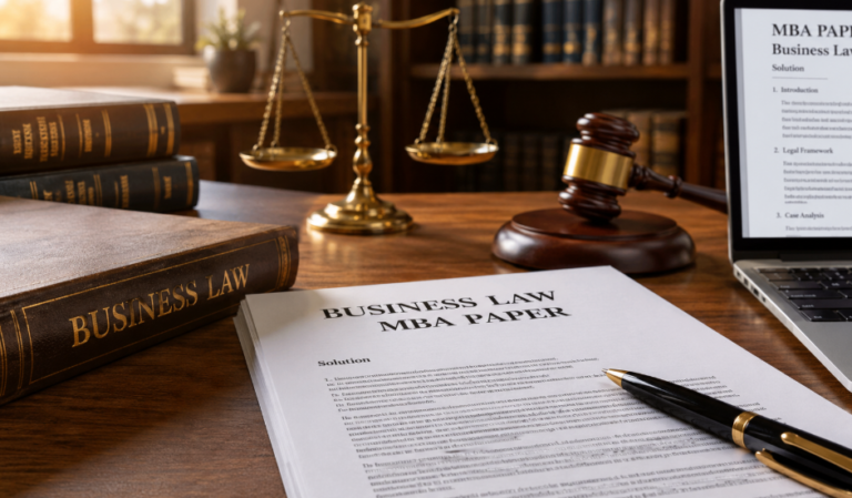 Business Law MBA Paper with Solution