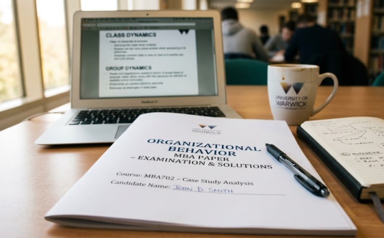 Organizational Behavior MBA Paper with Solution