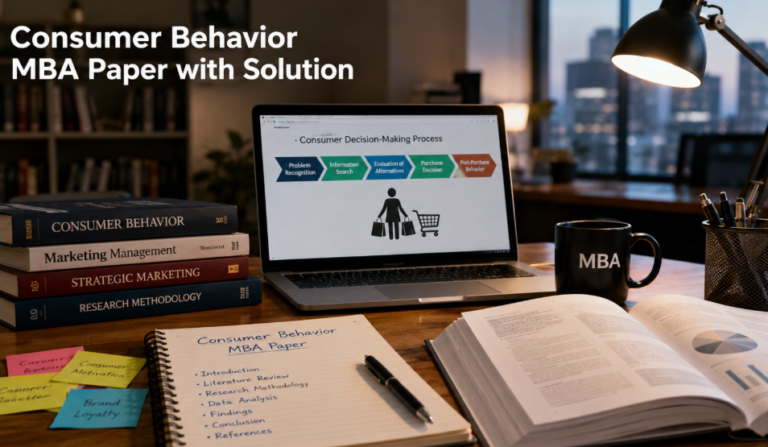 Consumer Behavior MBA Paper with Solution